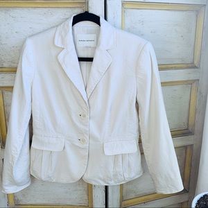 Banana Republic Cream Linen Blend Jacket